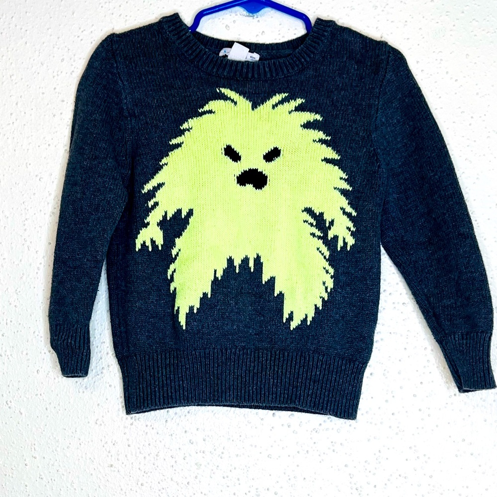 Crewcuts Gray Monster Sweater - Size 3